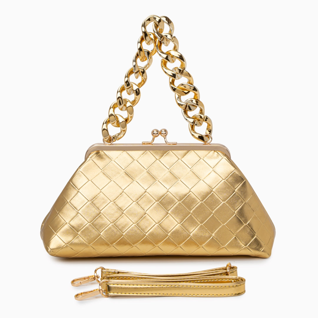 Gilded Echo Shoulder Bag – FIORENE