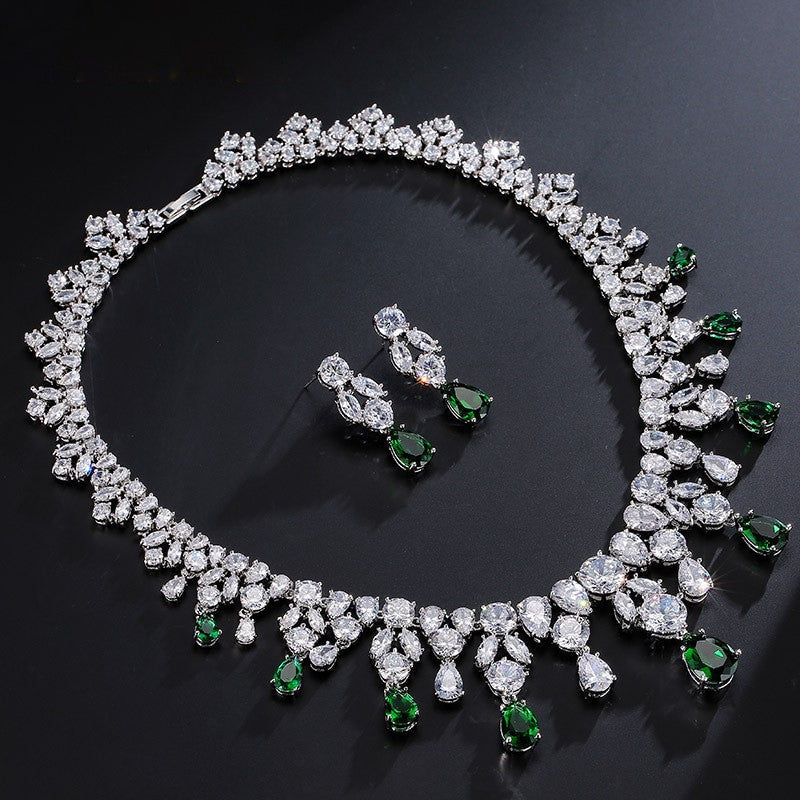 Royal Sapphire Elegance Necklace Set – FIORENE