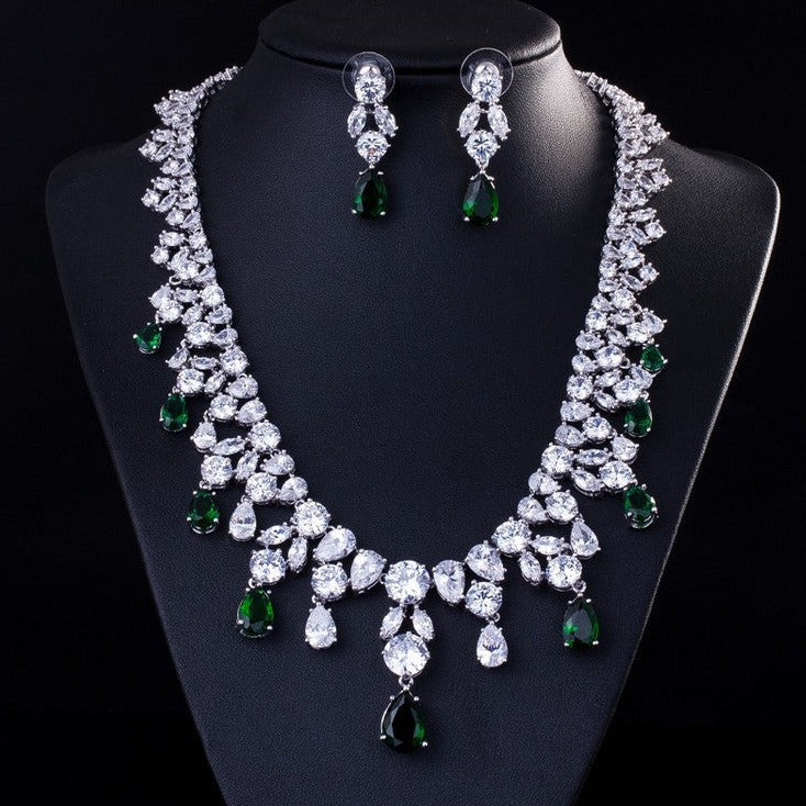Royal Sapphire Elegance Necklace Set – FIORENE
