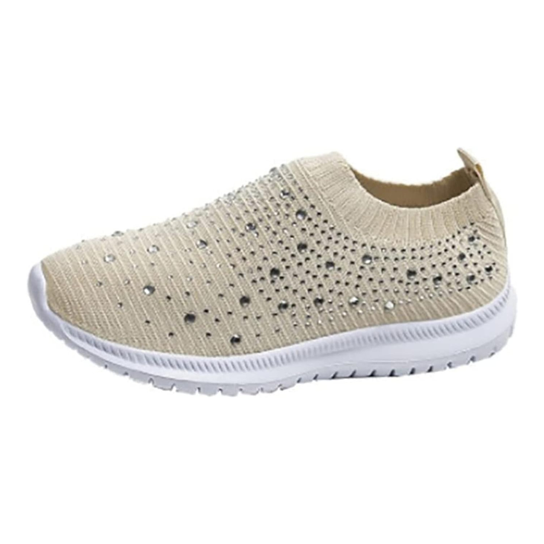 Rhinestone Slip-On Sneakers