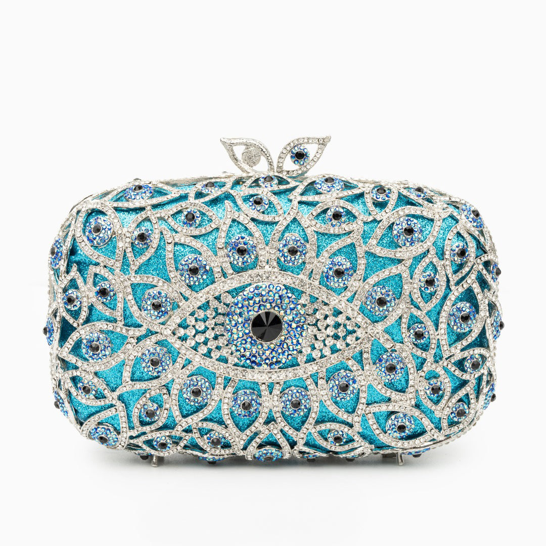 Mystic Azure Gaze Clutch – FIORENE