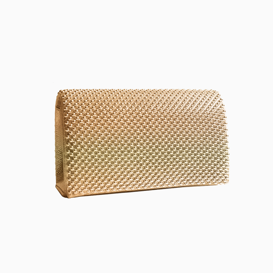 Golden Mesh Crossbody Bag - FIORENE