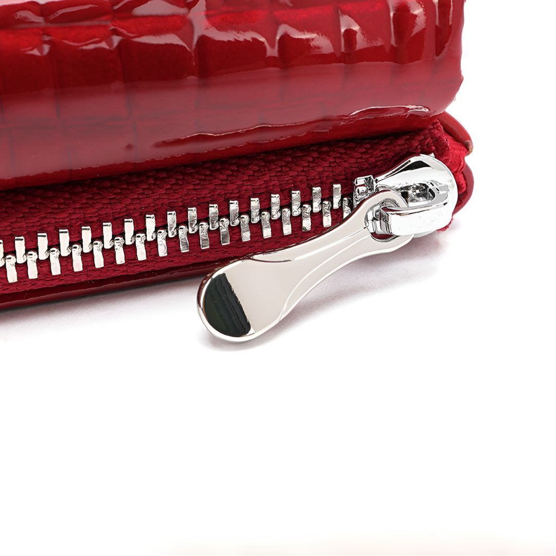 Crimson Croco Wallet – FIORENE