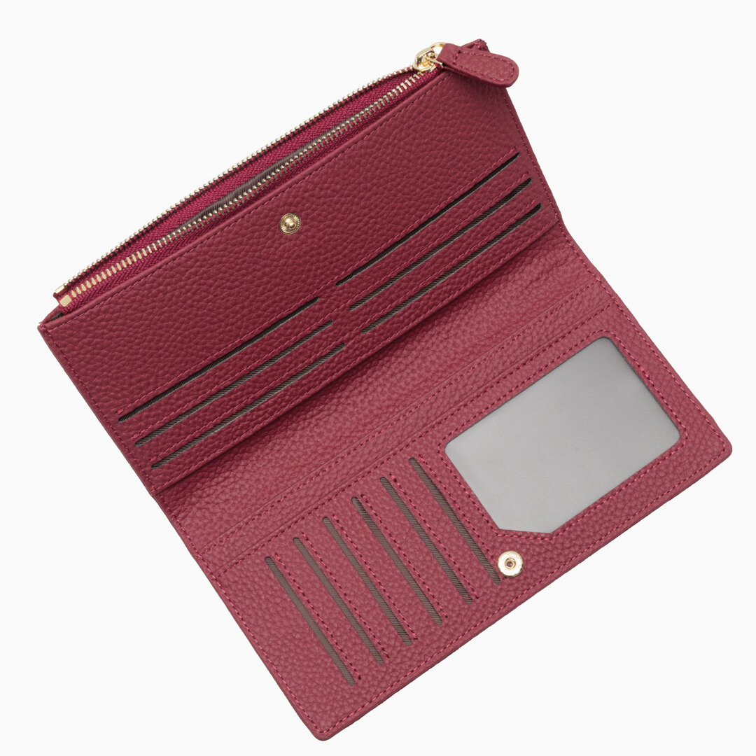Black Pebble Slim Wallet – FIORENE