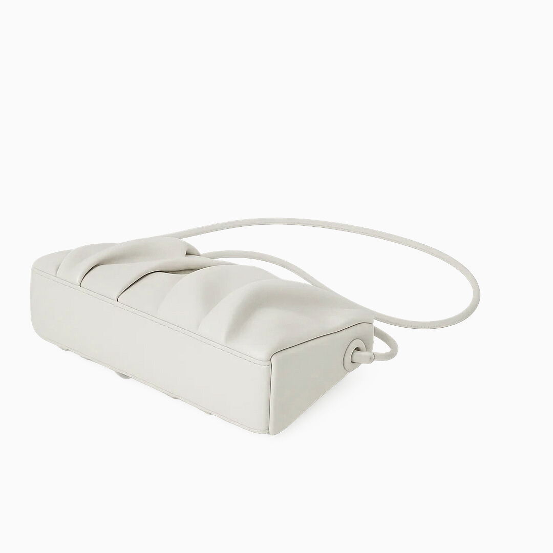 Ivory Pleat Crossbody Bag – FIORENE
