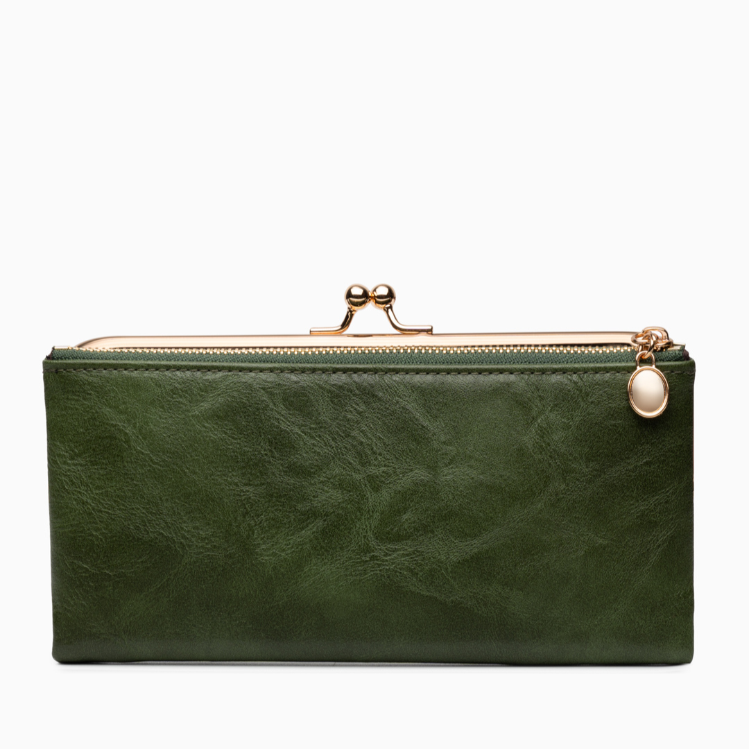 Velvet Noir Kisslock Wallet – FIORENE