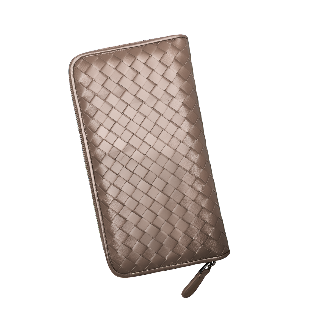 Charcoal Weave Wallet – FIORENE