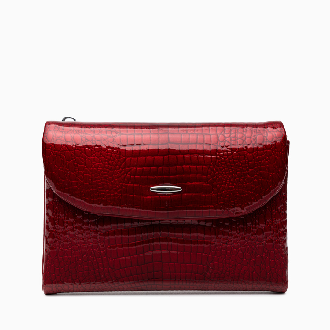 Crimson Croco Wallet – FIORENE