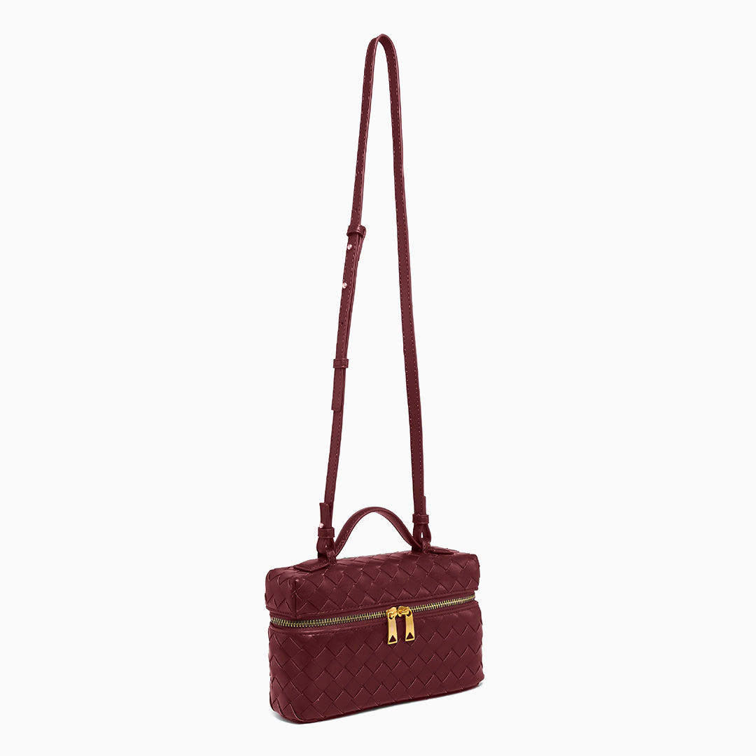 Woven Boxy Crossbody Bag - FIORENE