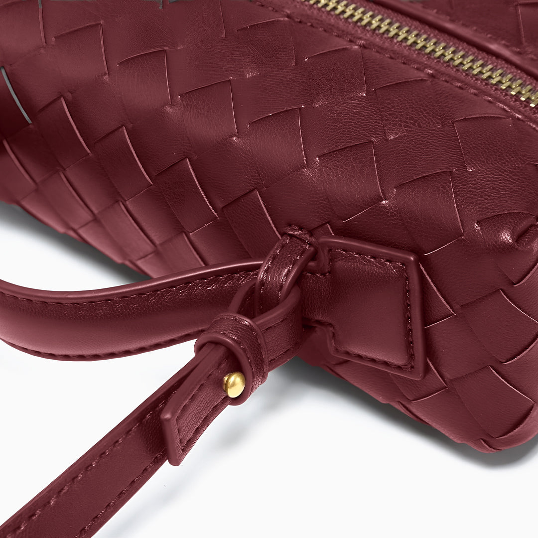 Woven Boxy Crossbody Bag - FIORENE