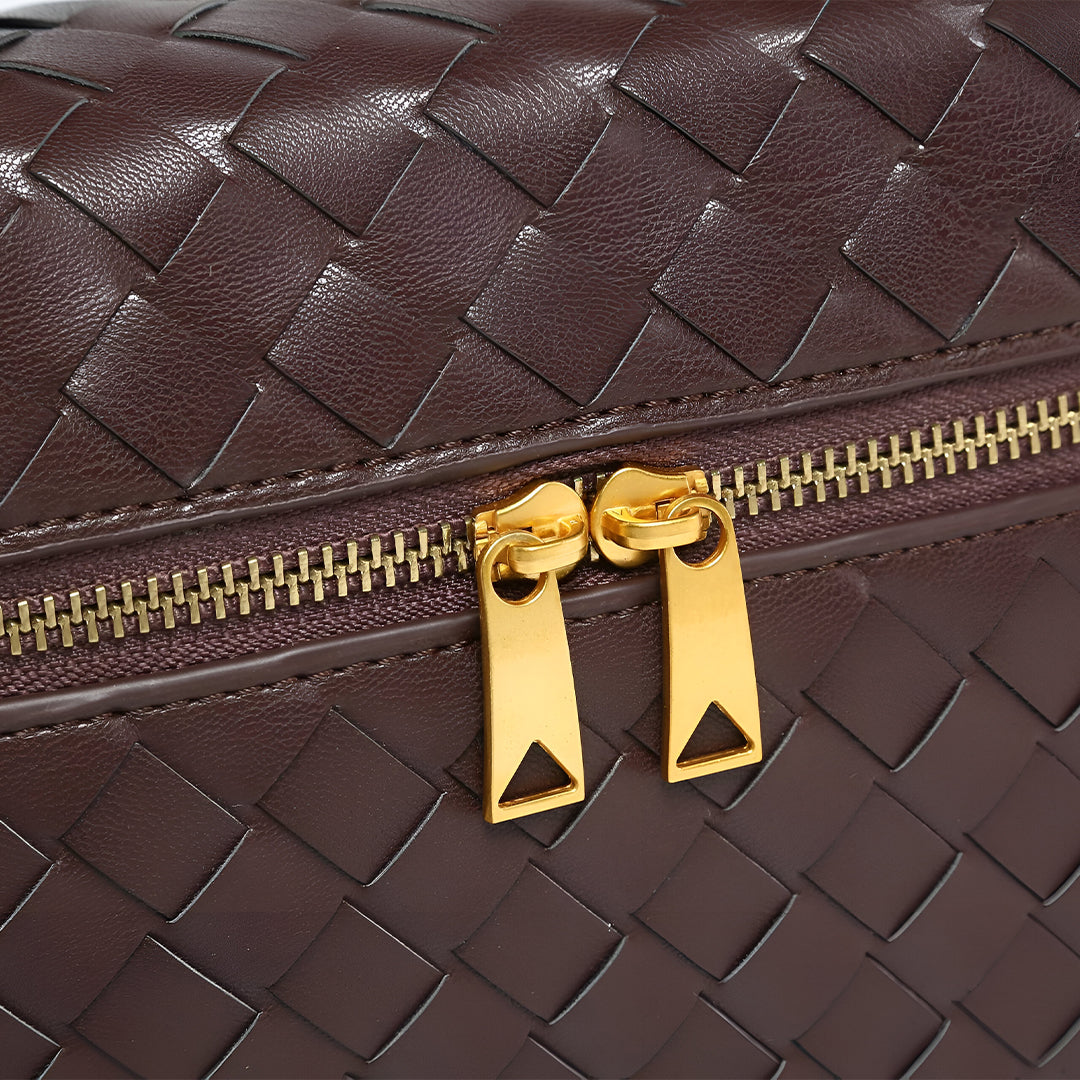 Woven Boxy Crossbody Bag - FIORENE