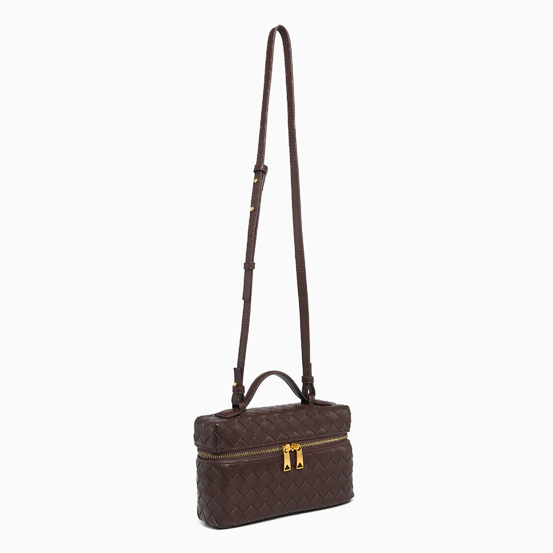Woven Boxy Crossbody Bag - FIORENE