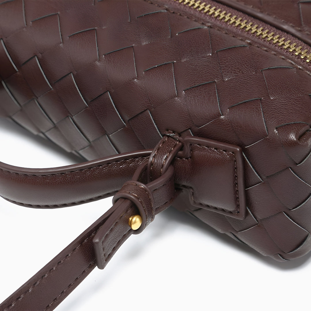 Woven Boxy Crossbody Bag - FIORENE