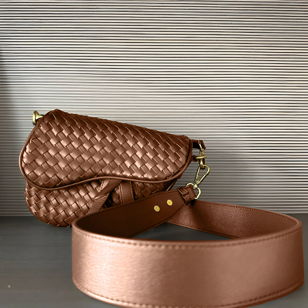 Obsidian Woven Handbag – FIORENE