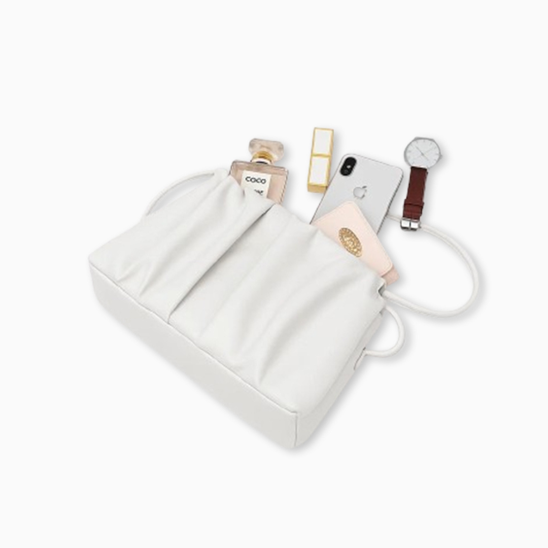 Ivory Pleat Crossbody Bag – FIORENE