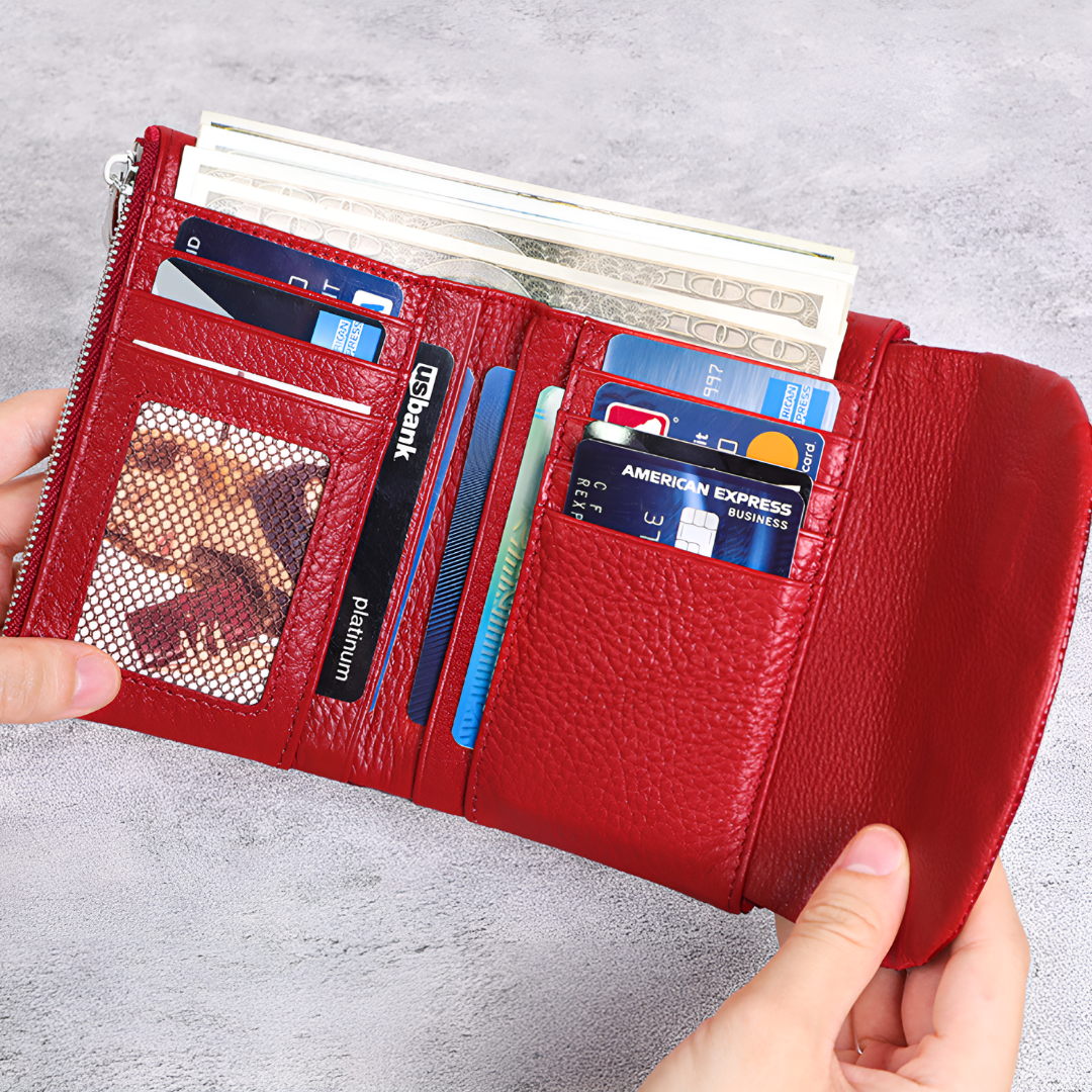 Crimson Croco Wallet – FIORENE