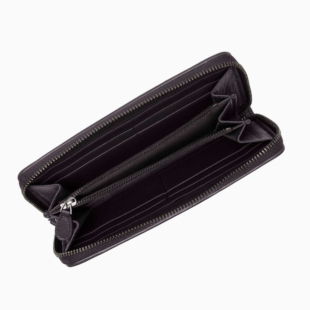 Charcoal Weave Wallet – FIORENE
