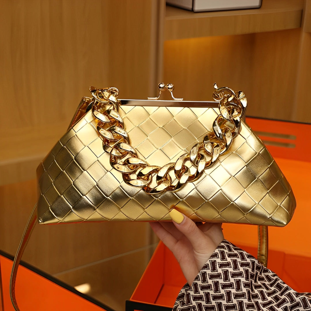 Gilded Echo Shoulder Bag – FIORENE