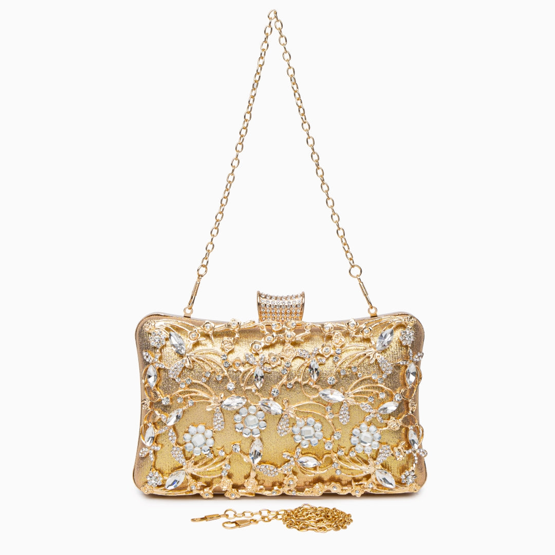 Aurelia Baroque Floral Clutch – FIORENE