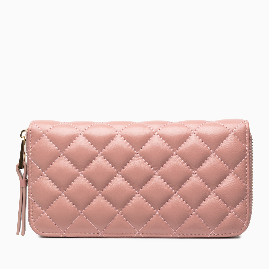 Midnight Quilted Wallet – FIORENE