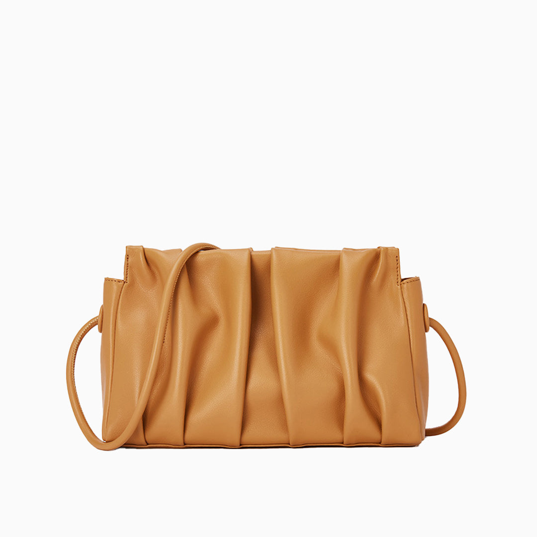 Ivory Pleat Crossbody Bag – FIORENE
