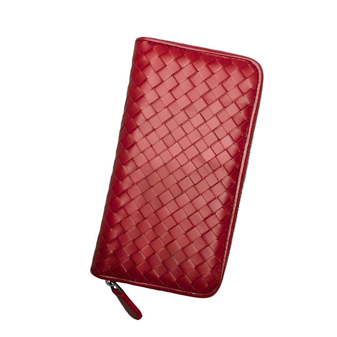Charcoal Weave Wallet – FIORENE