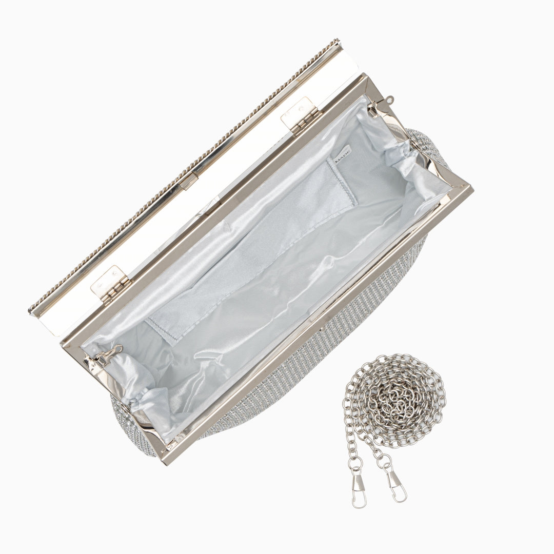 Celeste Golden Crystal Clutch – FIORENE