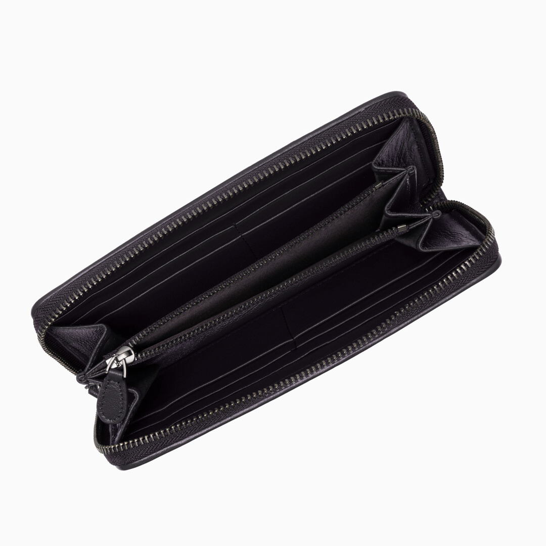 Charcoal Weave Wallet – FIORENE