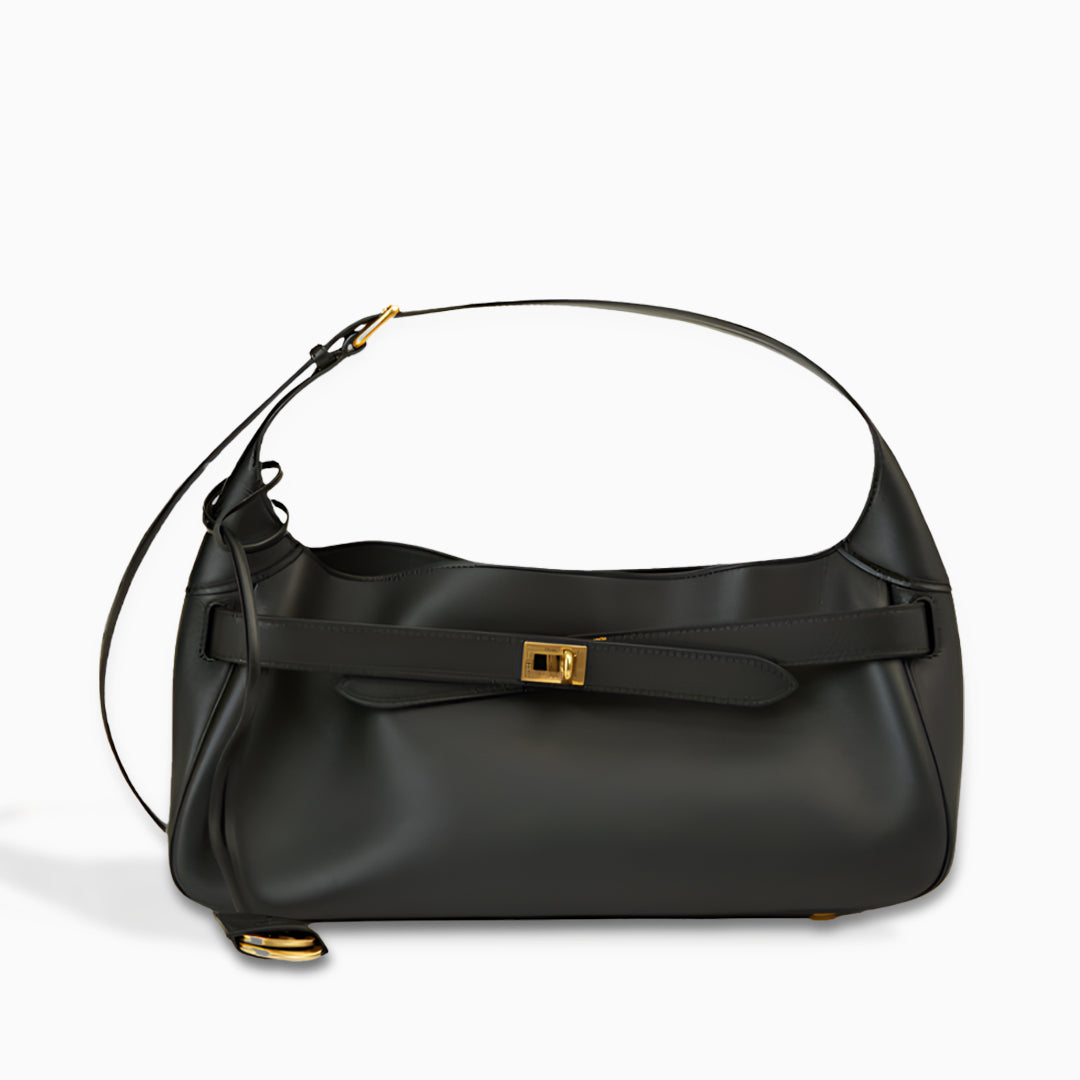 Midnight Belted Shoulder Bag – FIORENE