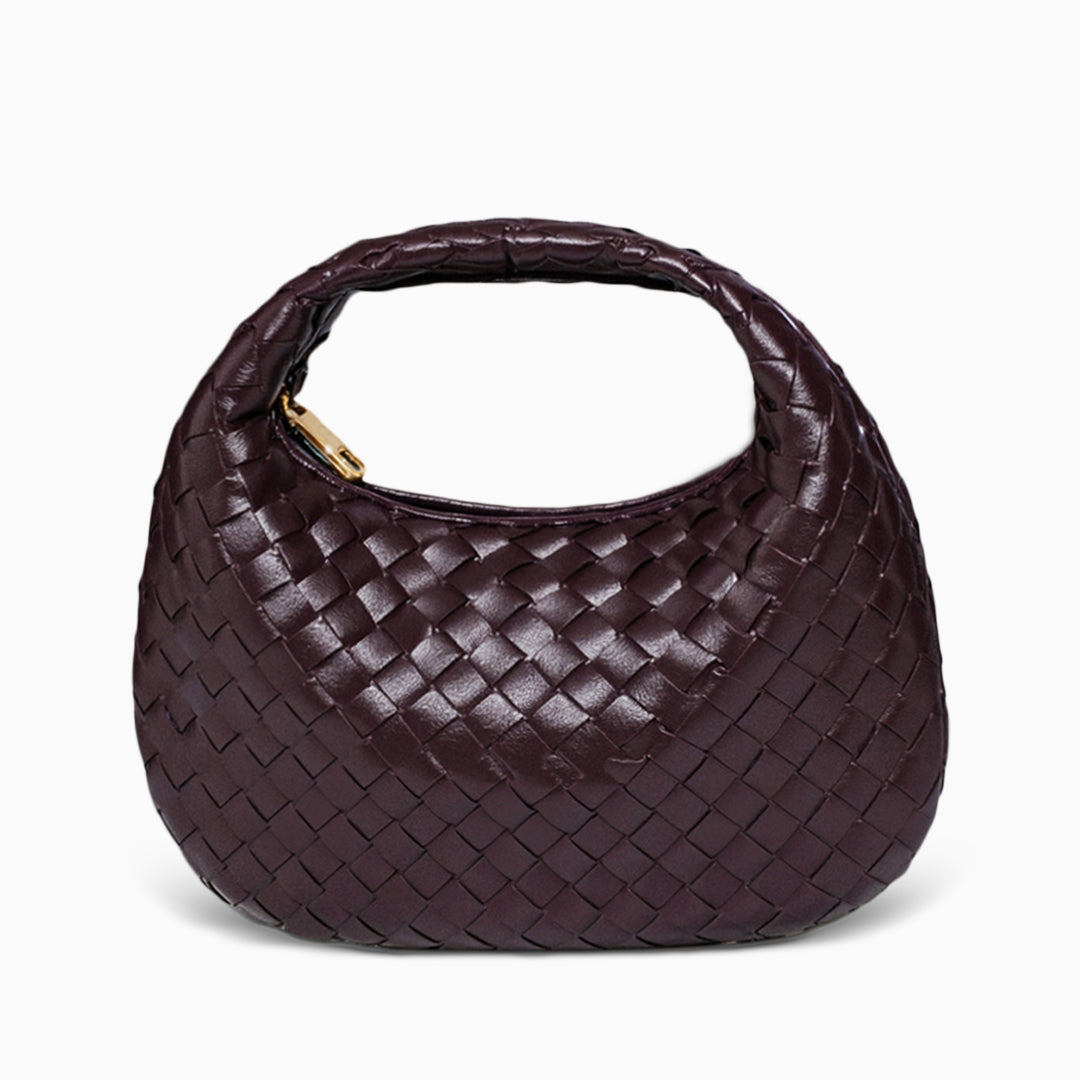 Noir Eclipse Woven Handbag – FIORENE