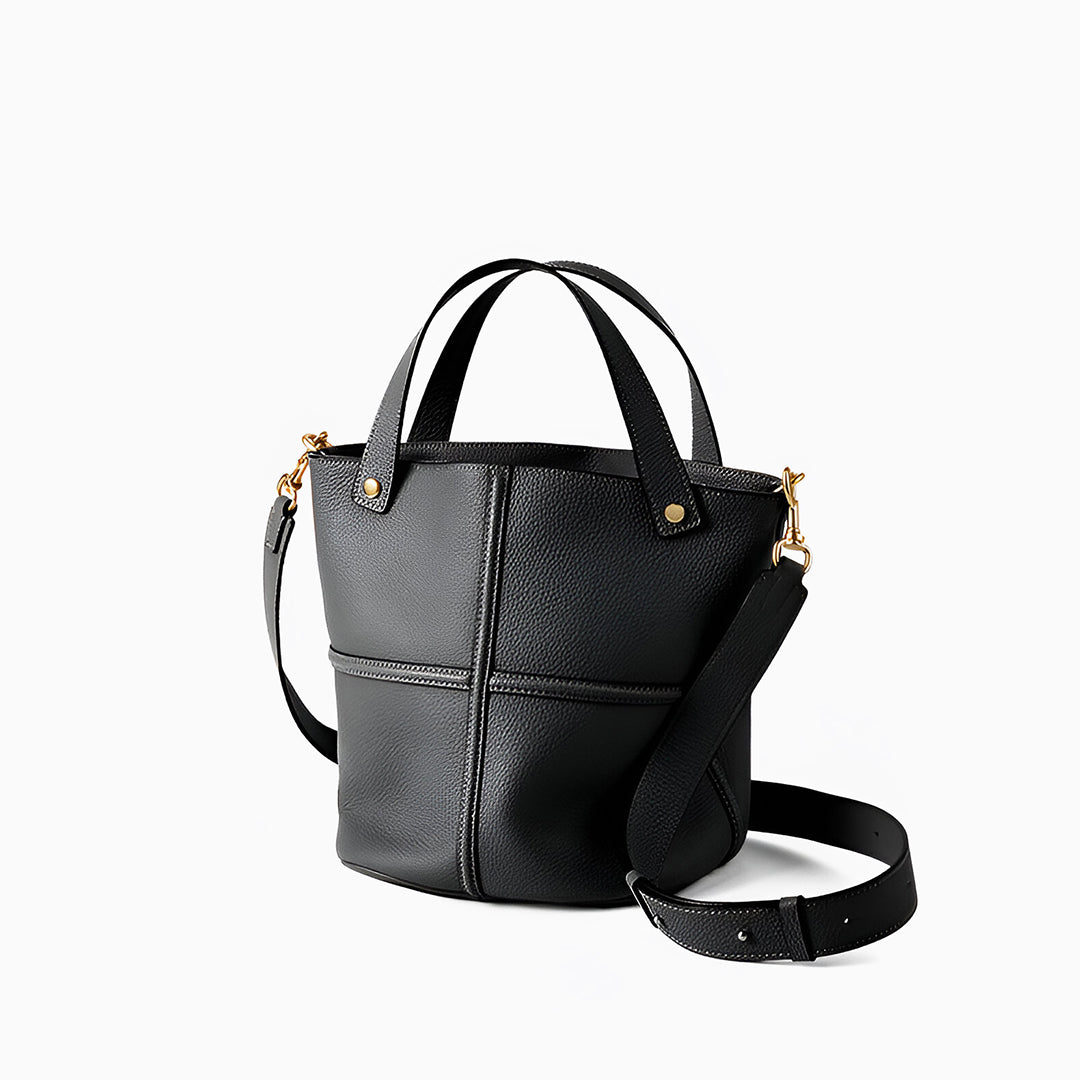 Chestnut Line Bucket Shoulder Bag – FIORENE
