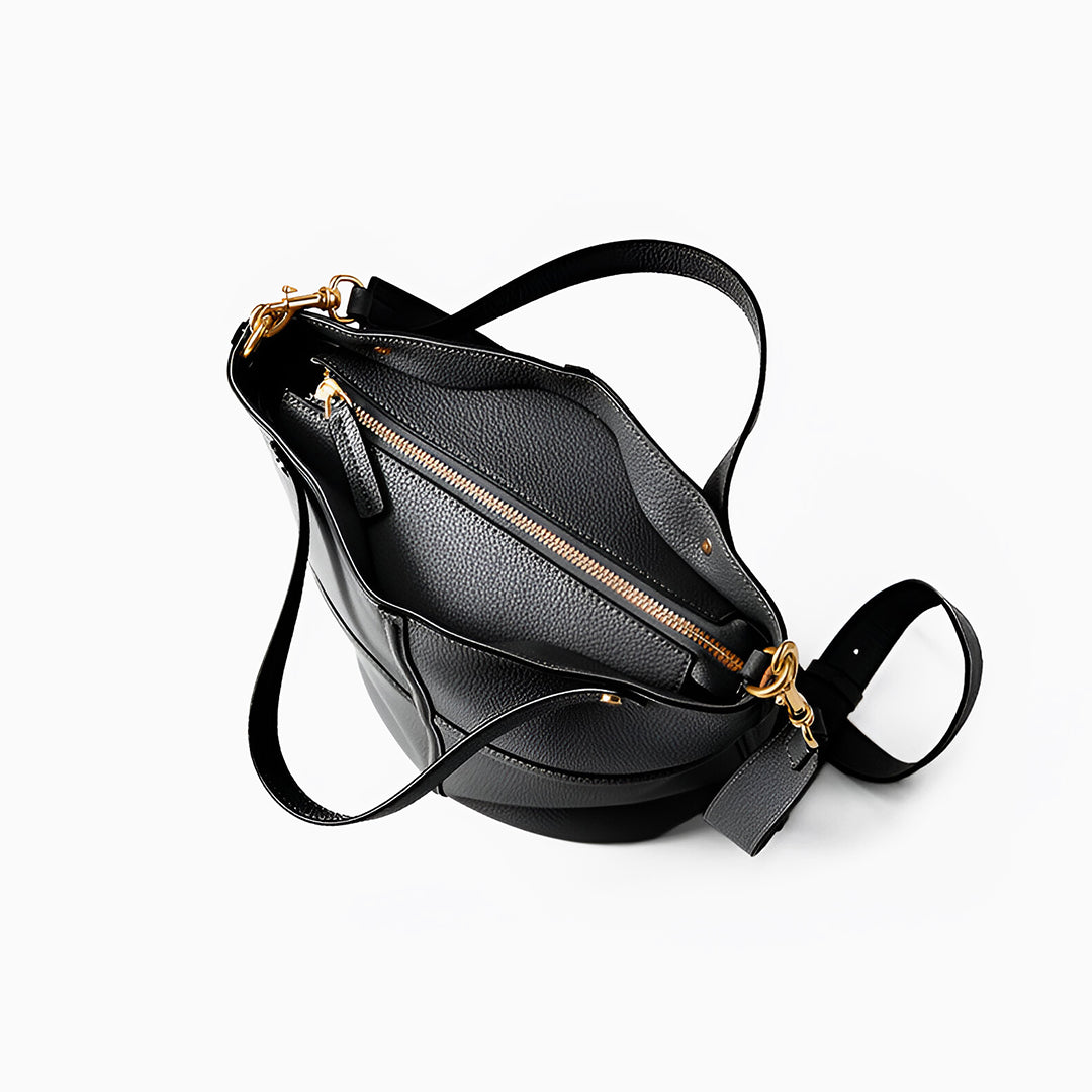 Chestnut Line Bucket Shoulder Bag – FIORENE