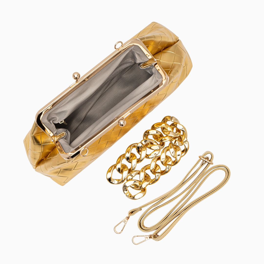 Gilded Echo Shoulder Bag – FIORENE