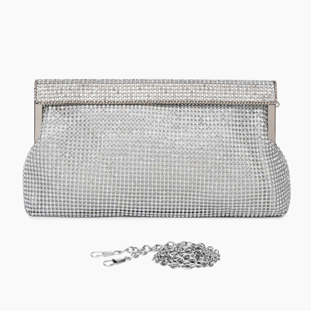 Celeste Golden Crystal Clutch – FIORENE