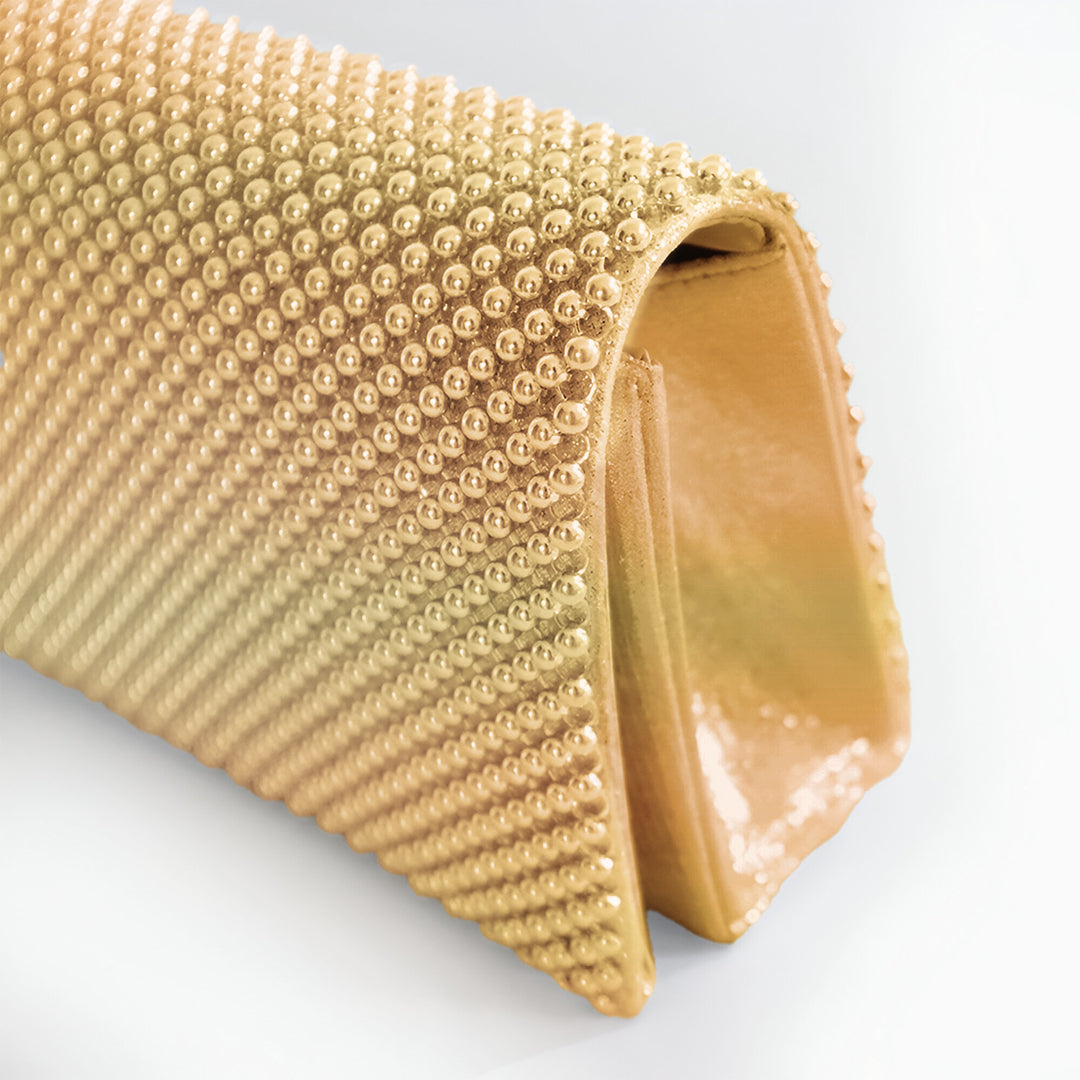 Golden Mesh Crossbody Bag - FIORENE