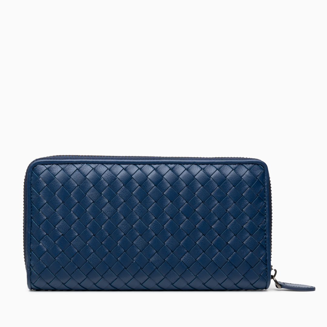 Charcoal Weave Wallet – FIORENE