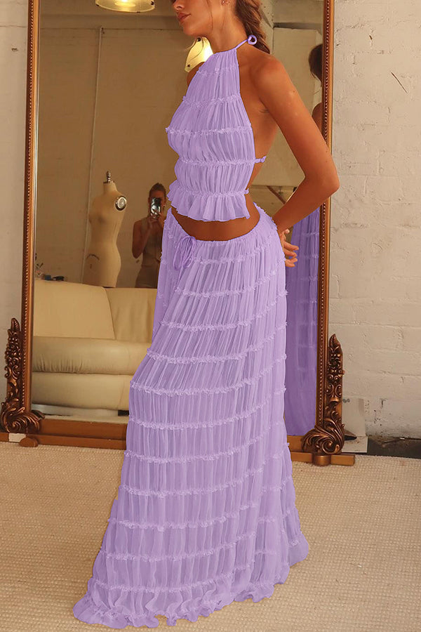 Isla Vintage Tiered Maxi Skirt Set