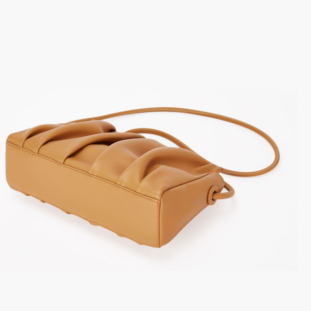 Ivory Pleat Crossbody Bag – FIORENE