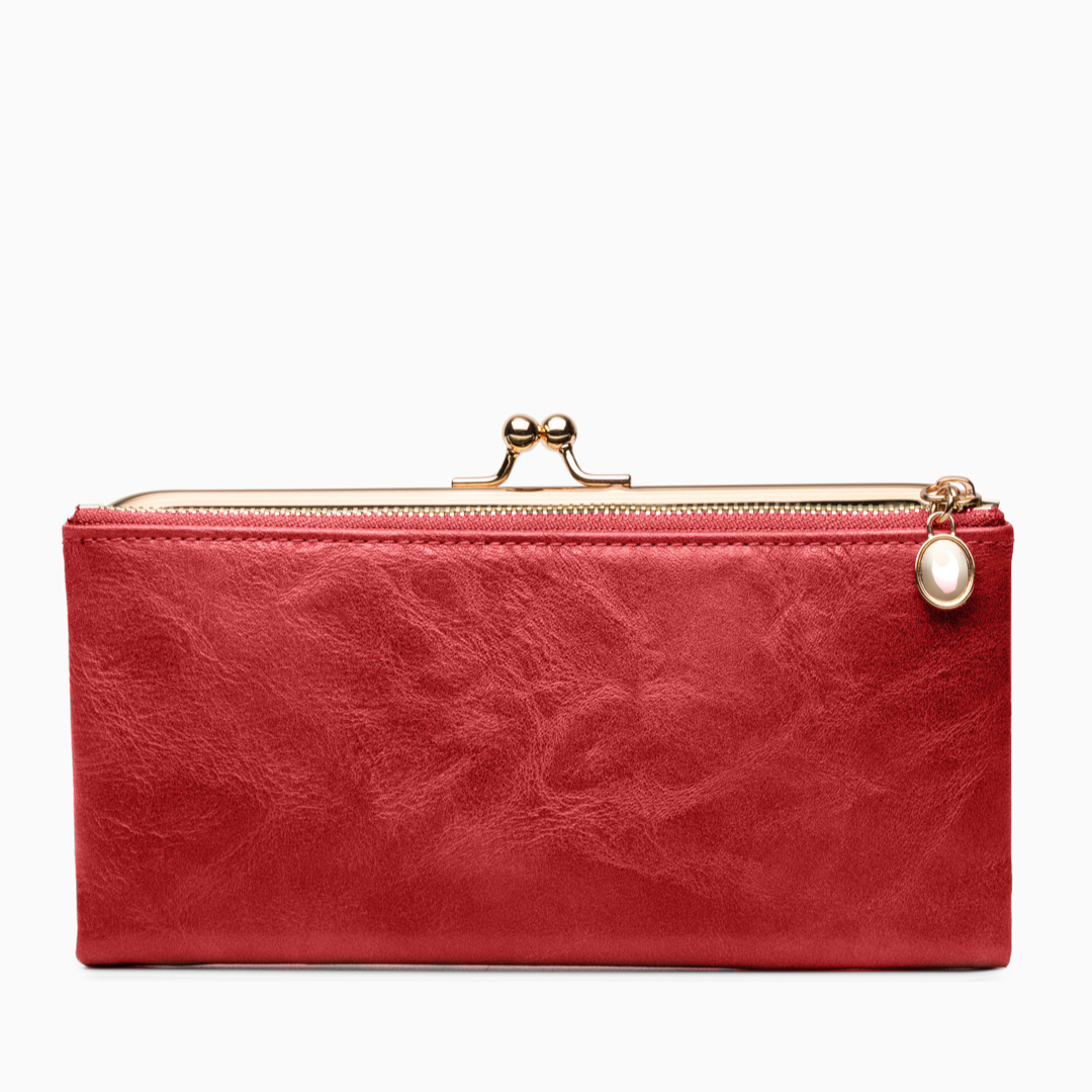 Velvet Noir Kisslock Wallet – FIORENE