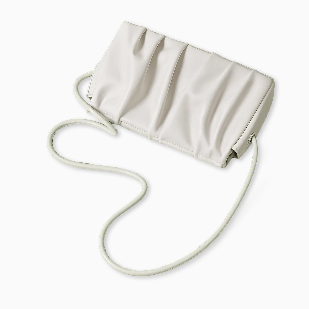 Ivory Pleat Crossbody Bag – FIORENE