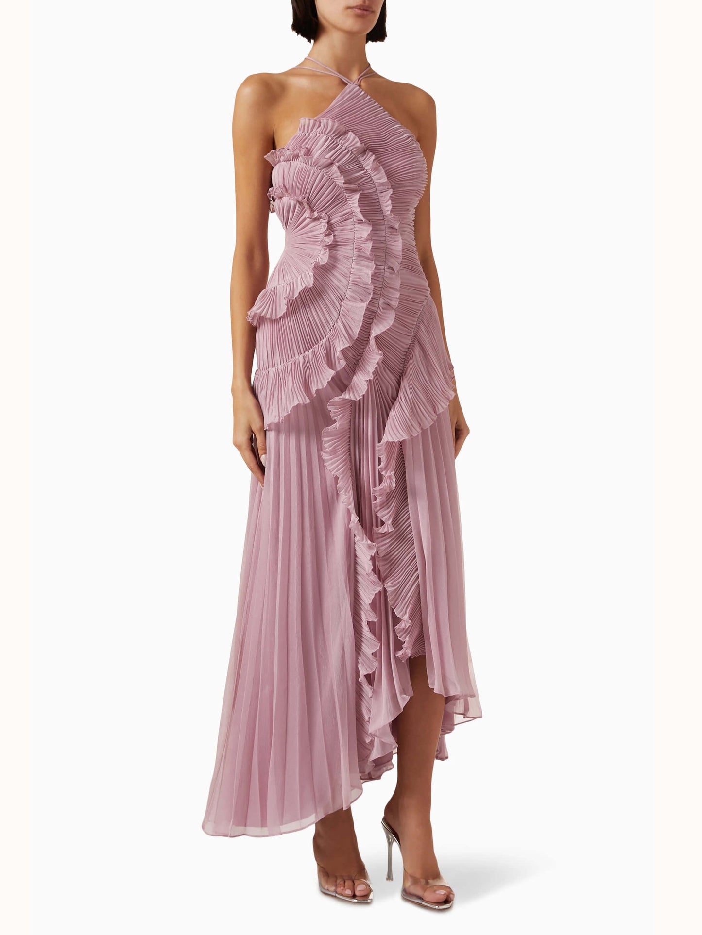 Mirelle Lilac Cascade Maxi Dress