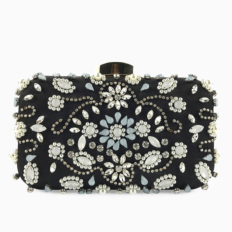 Maristella Embellished Bloom Clutch – FIORENE