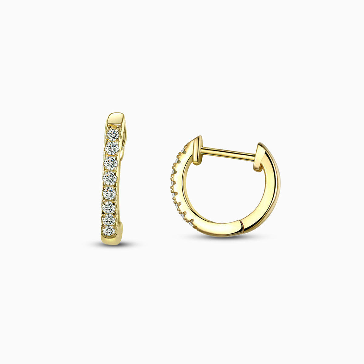 Vittoria Pavé Hoop Earrings - FIORENE