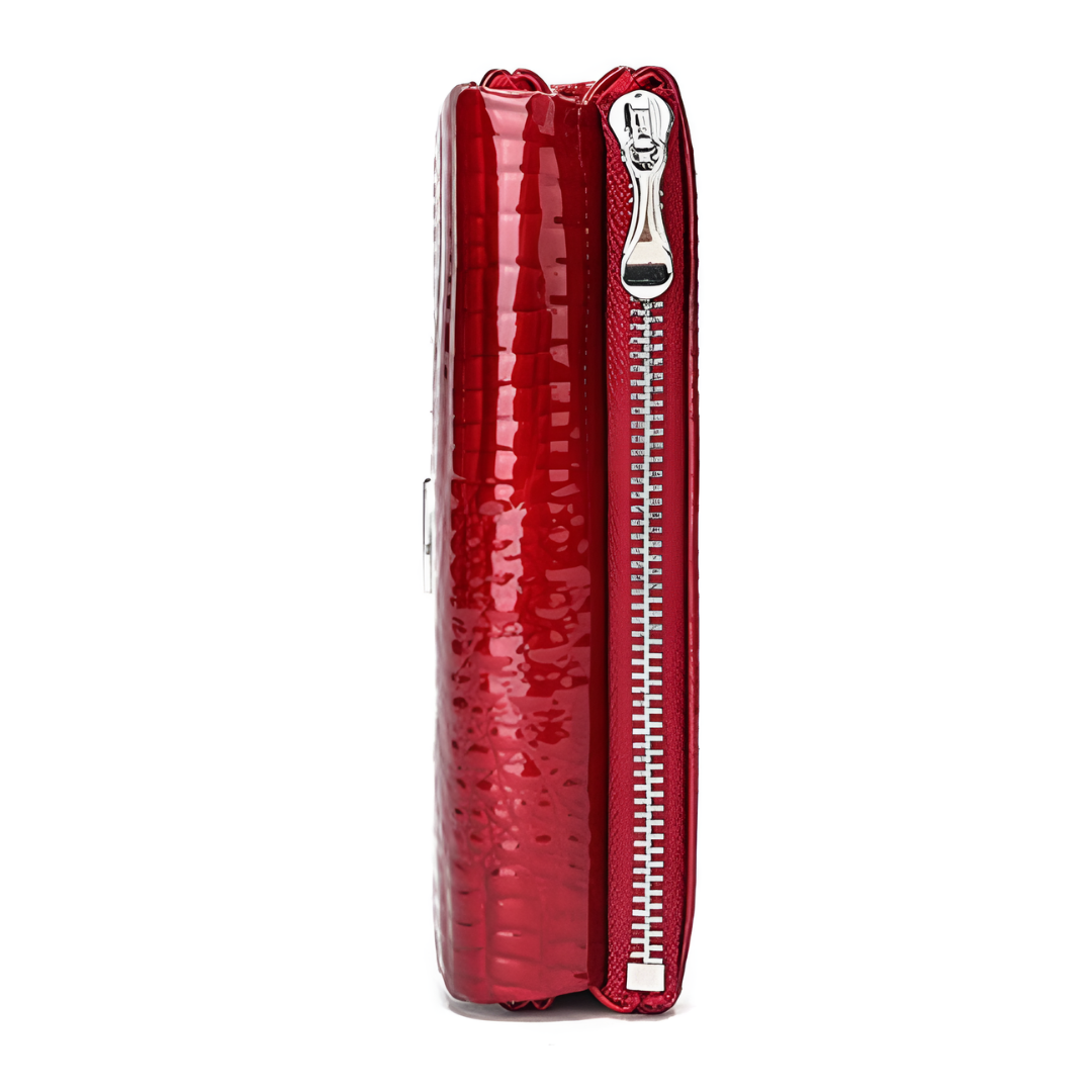 Crimson Croco Wallet – FIORENE
