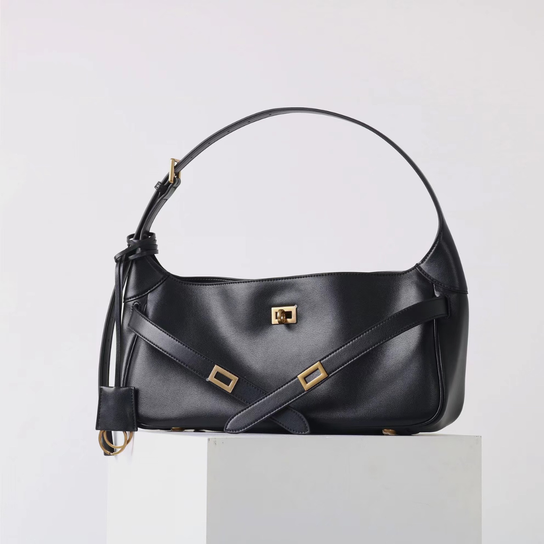 Midnight Belted Shoulder Bag – FIORENE