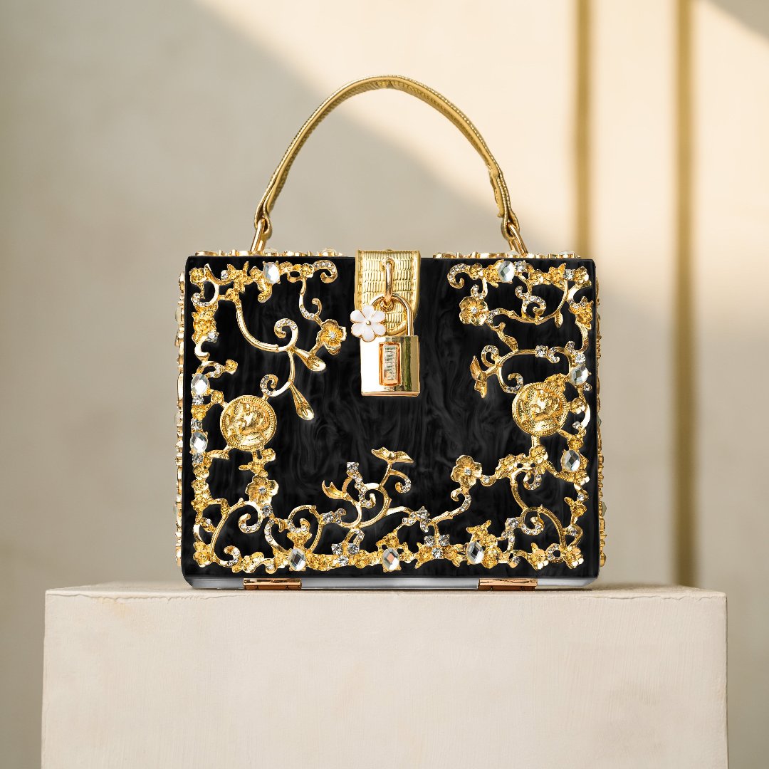 Aqua Baroque Bloom Handbag – FIORENE