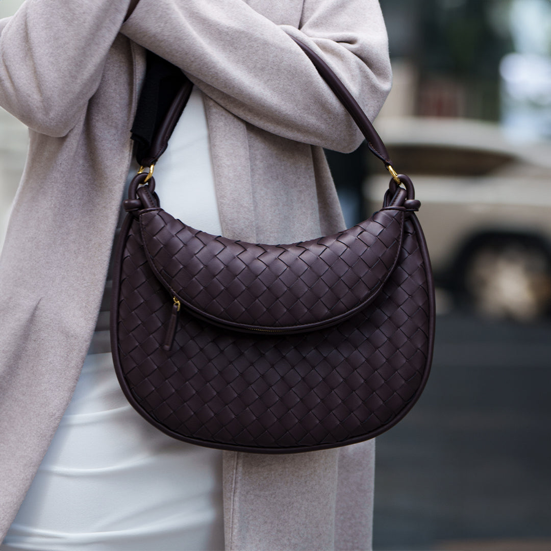 Espresso Woven Handbag – FIORENE