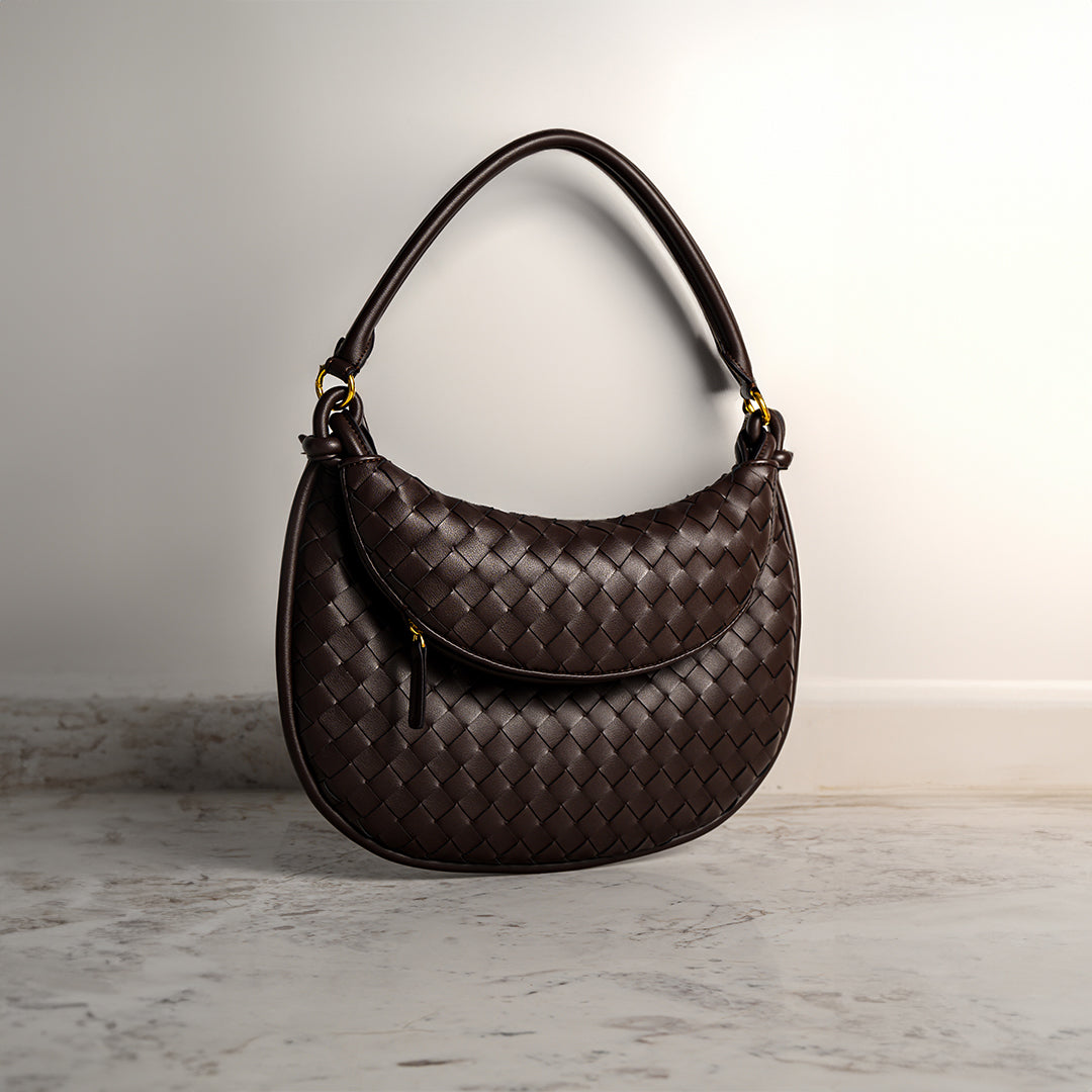 Espresso Woven Handbag – FIORENE