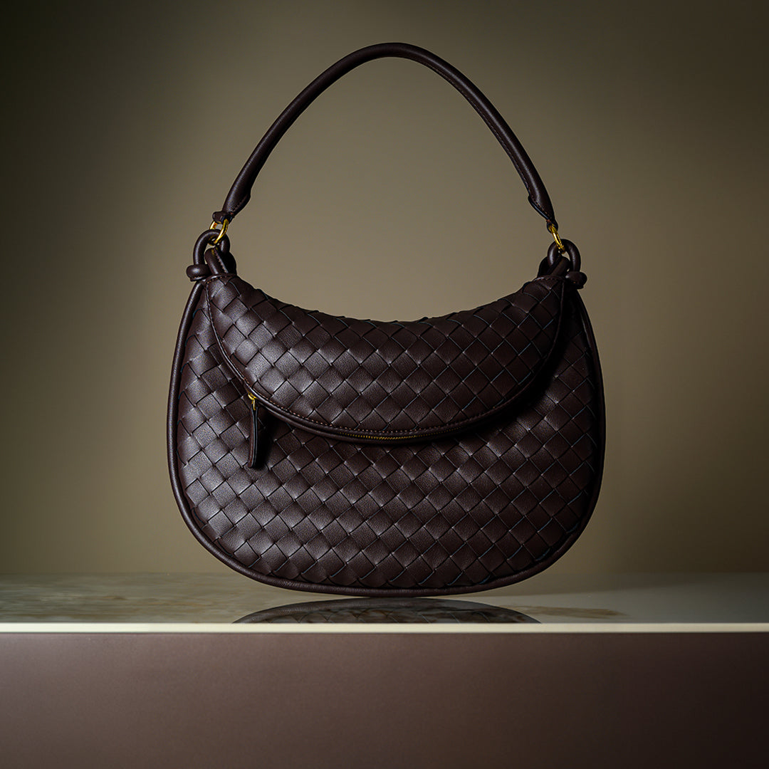 Espresso Woven Handbag – FIORENE