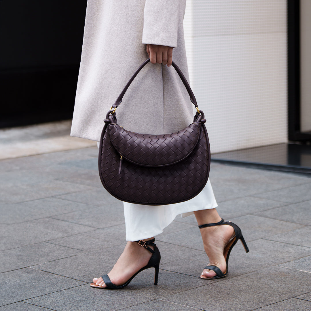 Espresso Woven Handbag – FIORENE